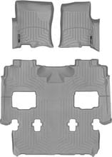 Коврики Weathertech Grey для Ford Expedition (mkIII); Lincoln Navigator (mkIII) 2006-2010 (2 ряд - 2 места без консоли)(1-2-3 ряд)