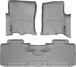 Коврики Weathertech Grey для Ford Expedition (mkIII) / Max (mkIII); Lincoln Navigator (mkIII) / L (mkIII) 2006-2010 (1-2 ряд)