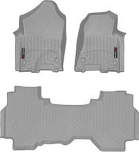 Килимки Weathertech Grey для Dodge Ram (mkV) 2019→ (Quad Cab)(1 ряд - 3 місця) - Фото 1