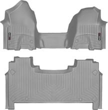 Килимки Weathertech Grey для Dodge Ram (mkV) 2019→ (Crew Cab)(1 ряд - 3 місця)(зі сховищем під 2 поряд) - Фото 1