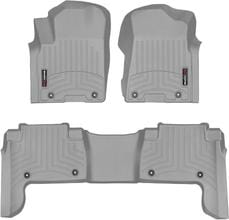 Коврики Weathertech Grey для Infiniti QX80 (mkII) 2018-2024; Nissan Armada (mkII) 2018→ (1-2 ряд) - Фото 1