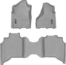 Коврики Weathertech Grey для Dodge Ram 2500HD (mkV) 2019→ (Crew Cab)(1 ряд - 3 места)