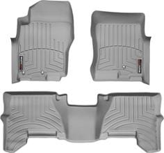 Коврики Weathertech Grey для Nissan Pathfinder (R51) 2008-2012 (USA) / Xterra (N50) 2008-2015 (USA)(3 крепления)(1-2 ряд)