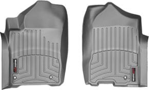 Коврики Weathertech Grey для Nissan Titan (mkI) 2008-2015 (extended cab)(1 ряд)(3 крепежных крючка)