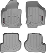 Коврики Weathertech Grey для Volkswagen Golf (mkV) 2003-2010 / (mkVI) 2008-2014 / Jetta (mkV) 2005-2010 / Scirocco (mkIII) 2008-2017; Skoda Octavia (mkII) 2004-2013 (4 круглых крепления)