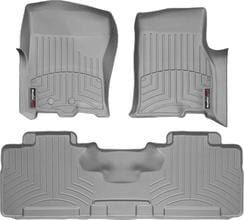 Коврики Weathertech Grey для Ford Expedition (mkIII) / Max (mkIII); Lincoln Navigator (mkIII) / L (mkIII) 2011-2017 (1-2 ряд)