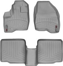 Коврики Weathertech Grey для Ford Explorer (mkV) 2010-2014 (2 ряд - 2 или 3 места без консоли)(1-2 ряд) - Фото 1