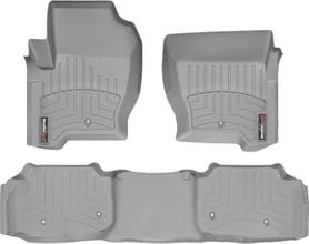 Коврики Weathertech Grey для Land Rover Discovery (mkIV)(L319) 2013-2016 (1-2 ряд)