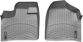 Коврики Weathertech Grey для Chrysler Town & Country (mkV); Dodge Grand Caravan (mkV); Lancia Voyager (mkI); Volkswagen Routan (mkI) 2011-2020 (с консолью)(2 крепежных крючка)(1 ряд)