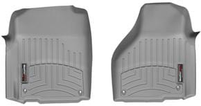 Коврики Weathertech Grey для Dodge Ram (mkIV) 2012-2018 (Regular Cab)(c длинной консолью)(4 крепежных крючка)