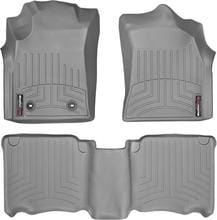 Коврики Weathertech Grey для Toyota Fortuner (mkI) 2012-2015 (МКПП)(2 крутящихся крепления)