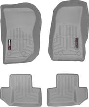 Килимки Weathertech Grey для Jeep Wrangler (JK) 2014-2018 - Фото 1