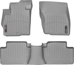 Коврики Weathertech Grey для Mitsubishi Outlander (mkII-mkIII) 2006-2021 (1-2 ряд) - Фото 1