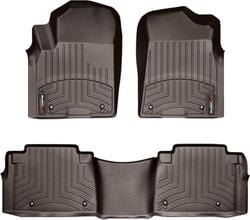 Коврики Weathertech Choco для Infiniti QX56 (mkII) 2010-2014 / QX80 (mkI) 2015-2017; Nissan Armada (mkII) 2016-2018 (1-2 ряд)