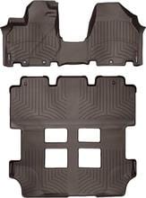 Коврики Weathertech Choco для Honda Odyssey (mkIV)(RL5) 2010-2017 (1 ряд - цельный)(1-2-3 ряд)