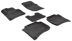 Тришарові килимки Sotra 3D Premium 12mm Grey для Porsche Cayenne (mkII) 2010-2017