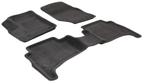 Тришарові килимки Sotra 3D Premium 12mm Grey для Volkswagen Touareg (mkI) 2002-2010