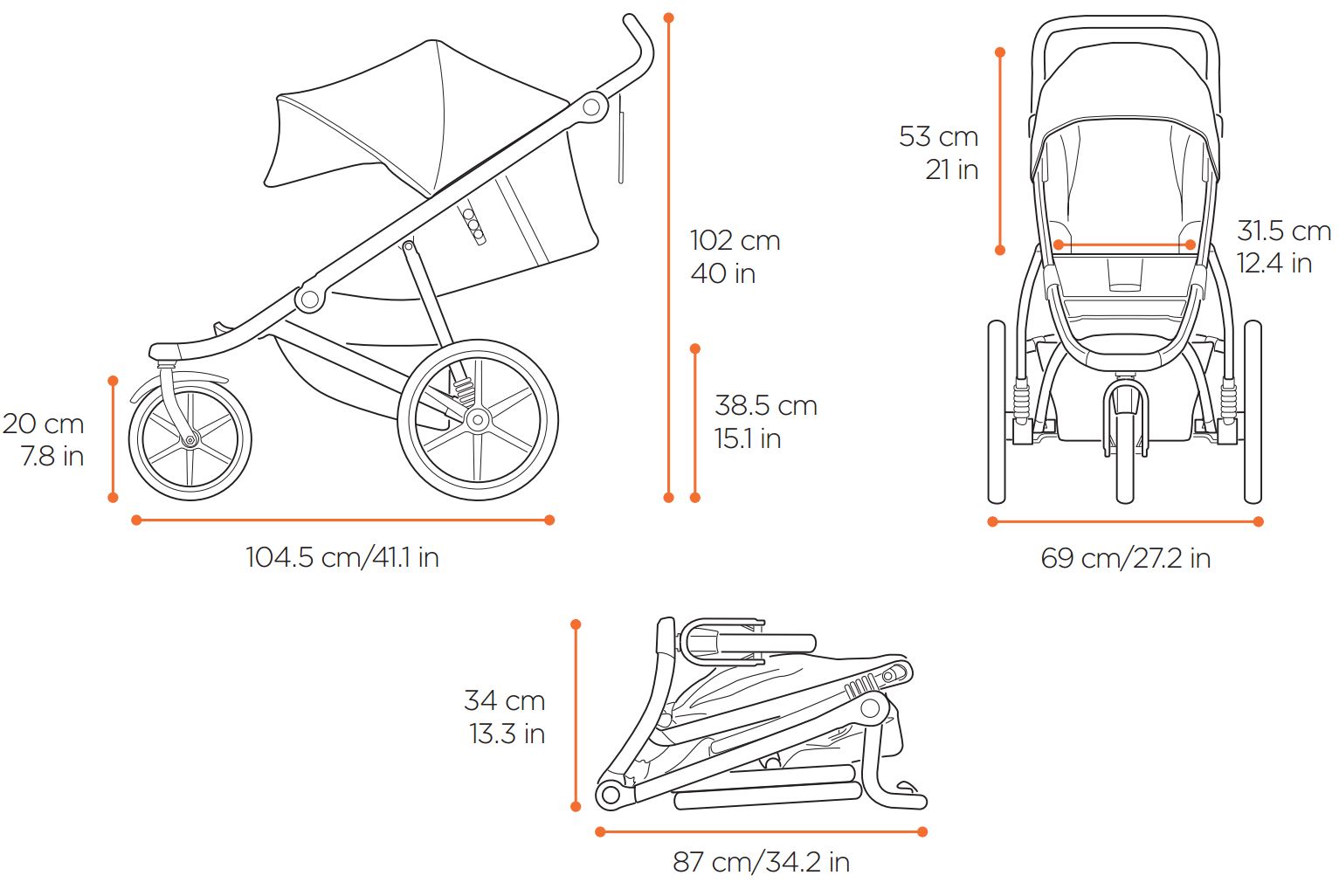 Ширина коляски. Прогулочная коляска Thule Urban Glide 2. Thule коляска колеса диаметр. 10101926 Коляска Thule. Thule Urban Glide 2 Размеры.