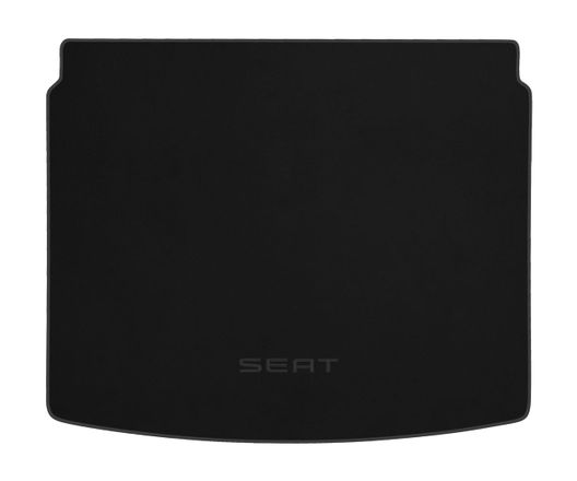 Двухслойные коврики Sotra Classic Black для Seat Ateca (mkI)(с двухуровневым полом)(верхнее положение)(багажник) 2016→