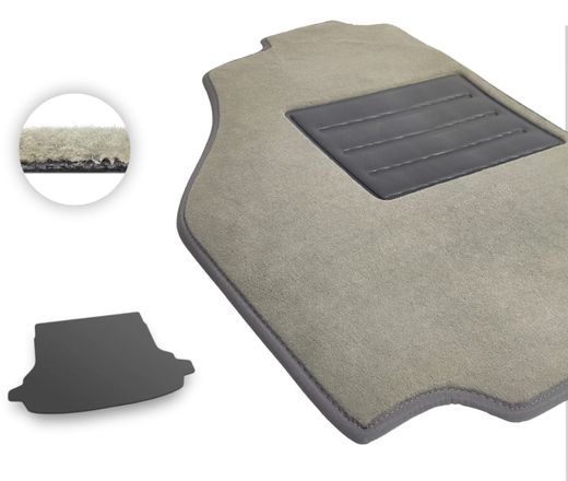 Текстильные коврики Pro-Eco Beige для Subaru Forester (mkV)(без сабвуфера)(багажник) 2018-2023