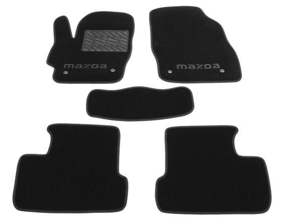 Двухслойные коврики Sotra Premium Black для Mazda 3 (mkII) 2008-2013