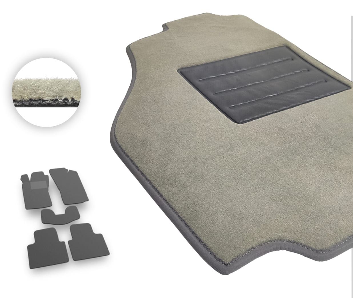 Текстильные коврики Pro-Eco Beige для Alfa Romeo GT (mkI) 2003-2010 - Фото 1