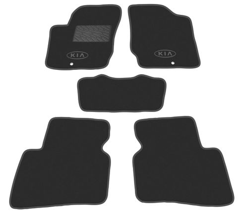 Двухслойные коврики Sotra Classic Black для Kia Cerato (mkII)(купе) 2008-2013