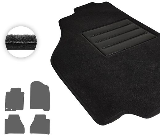 Текстильные коврики Pro-Eco Black для Nissan Navara (mkIII)(D23) 2014→