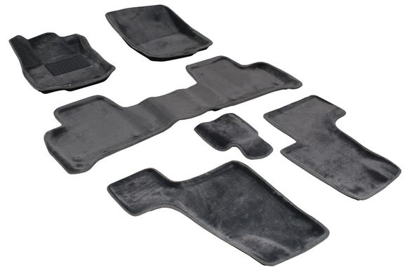 Трехслойные коврики Sotra 3D Royal Grey для Mercedes-Benz GL/GLS-Class (X166)(1-2-3 ряд) 2013-2019