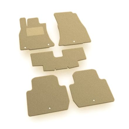 Двухслойные коврики Sotra Premium Beige для Kia Stinger (mkI)(задний привод) 2017-2023