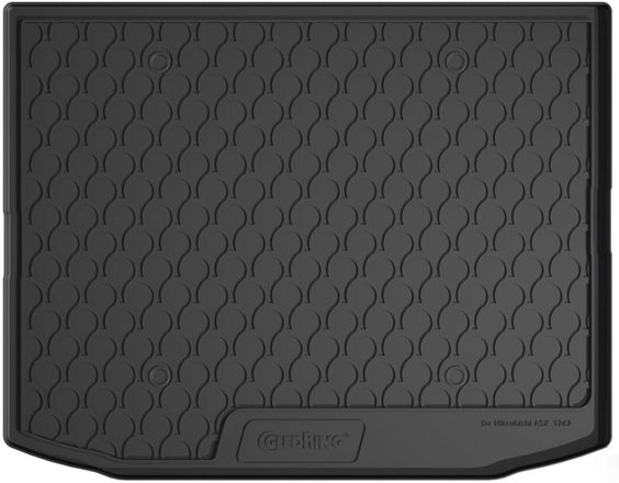 Резиновый коврик в багажник Gledring для Mitsubishi ASX (mkI) 2010-2023 (багажник)