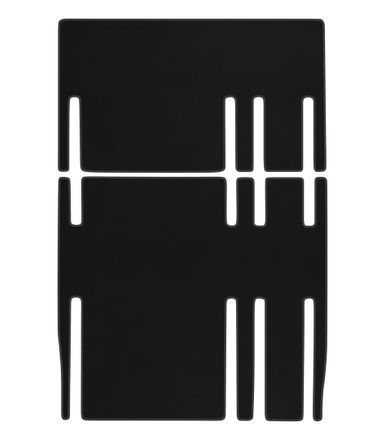 Двухслойные коврики Sotra Classic Black для Citroen SpaceTourer (mkI); Peugeot Traveller (mkI); Opel Zafira (mkIV)(D); Toyota ProAce (mkII)(2 ряд - 1+2)(3 ряд - 1+2)(2-3 ряд) 2016→