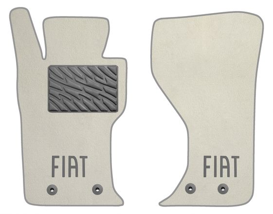 Двухслойные коврики Sotra Premium White для Fiat 124 Spider (mkI) 2016-2020