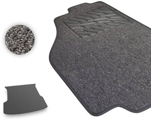 Текстильные коврики Pro-Eco Graphite для XPeng G9 (mkI)(без сабвуфера)(багажник) 2022→