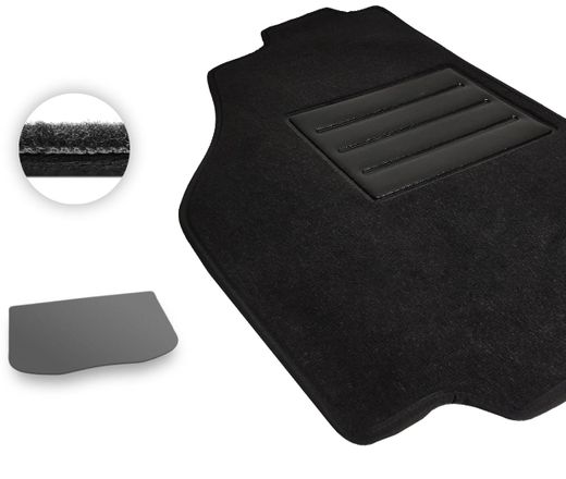 Текстильные коврики Pro-Eco Black для Daihatsu Sirion (mkII)(багажник) 2004-2010