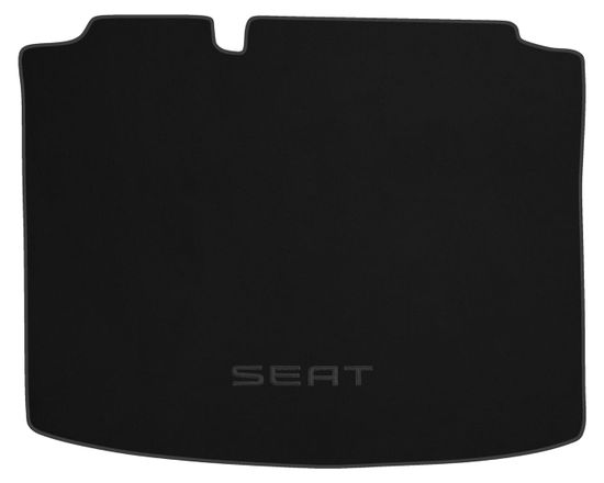 Двухслойные коврики Sotra Classic Black для Seat Leon (mkII)(багажник) 2005-2012