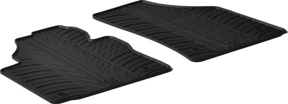 Резиновые коврики Gledring для Volkswagen Caddy (mkIII) 2003-2021 (1 ряд)