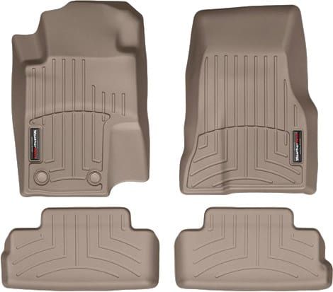 Коврики Weathertech Beige для Ford Mustang (mkV) 2010-2012 (2 круглых крепления)