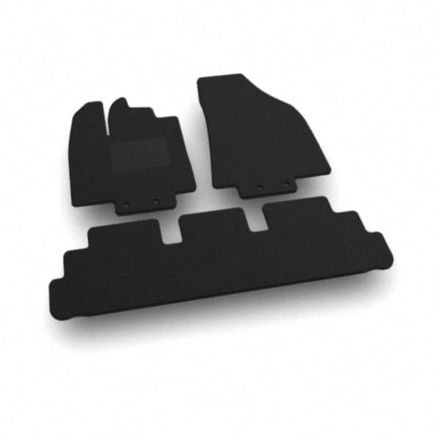 Двухслойные коврики Sotra Premium Black для Infiniti QX60 (mkII)(1-2 ряд) 2021→