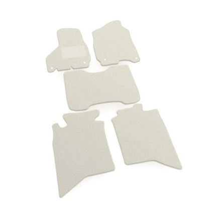 Двухслойные коврики Sotra Premium White для Dodge Ram (mkIV)(Crew Cab)(4 клипсы) 2012-2018