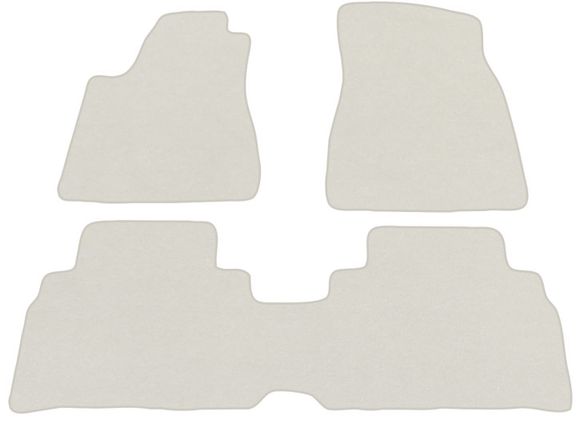 Двухслойные коврики Sotra Premium White для Lexus RX (mkII)(подлокотник сдвинут вперед) 2003-2008