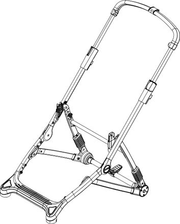 Шасси коляски (Aluminium) 54048 (Sleek)