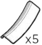 Відбивачі переднього колеса (5 шт) 40108007 (Spring)