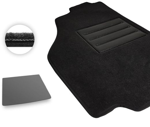 Текстильные коврики Pro-Eco Black для Opel Astra (mkV)(K)(хетчбек)(багажник) 2015-2021