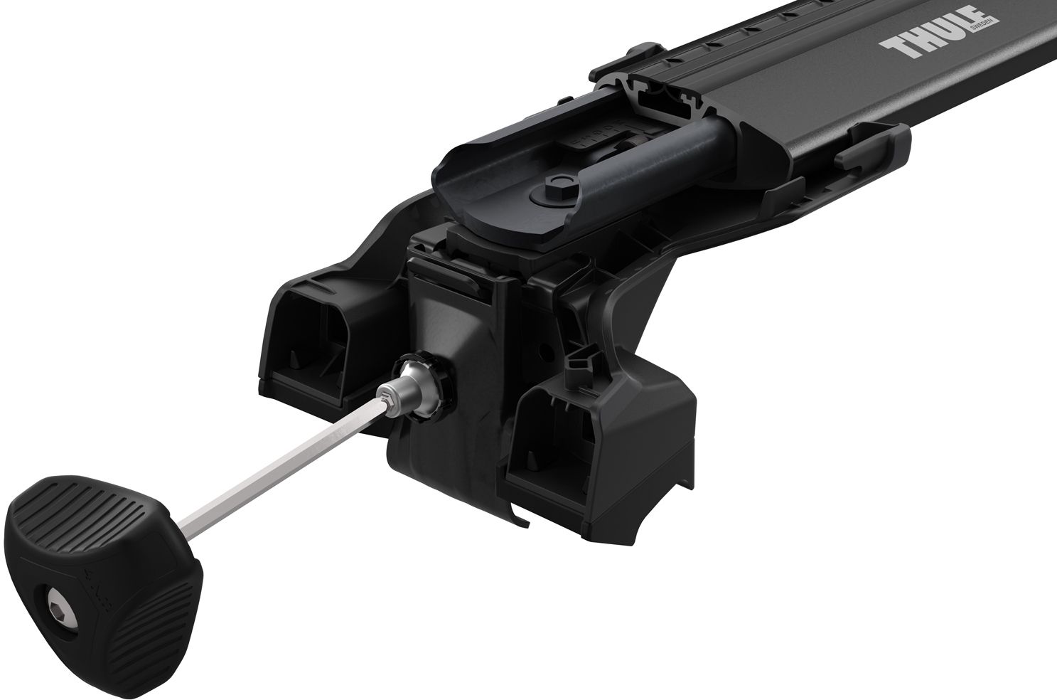 Багажник на интегрированные рейлинги Thule Wingbar Edge Black для Haval Raptor (mkI) 2023→ - Фото 4