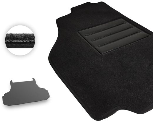 Текстильные коврики Pro-Eco Black для Kia Optima / Magentis (mkI)(багажник) 2000-2005