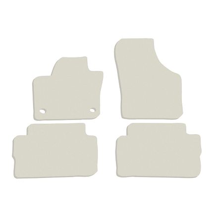 Двухслойные коврики Sotra Premium White для Volkswagen Sharan (mkII)(1-2 ряд) 2010-2022