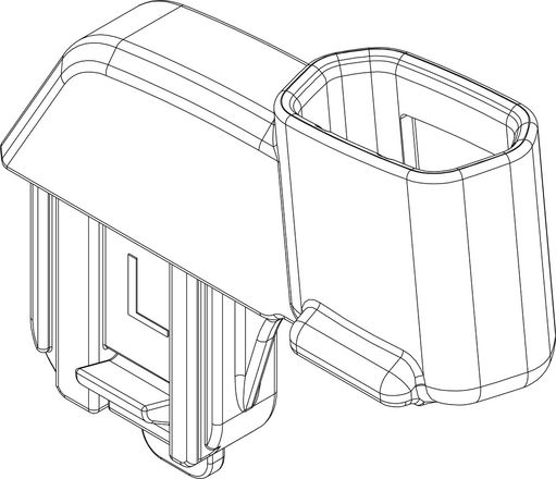 Перехідник кріплення бампера лівий 40108029 (Spring)