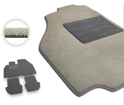 Текстильные коврики Pro-Eco Beige для Porsche 911 (997)(без акустики Bose) 2005-2011