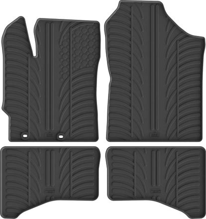 Резиновые коврики Gledring для Toyota Yaris (mkIII) 2010-2020 (гибрид)